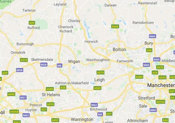 Wigan Map